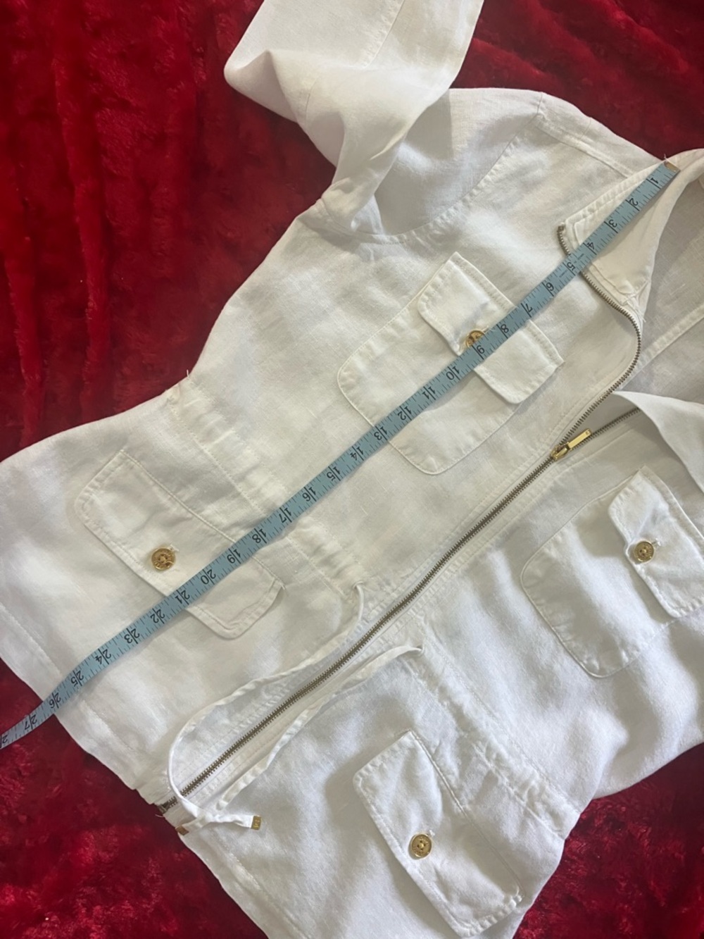 Chaps Linen Jacket - Picture 12 of 15